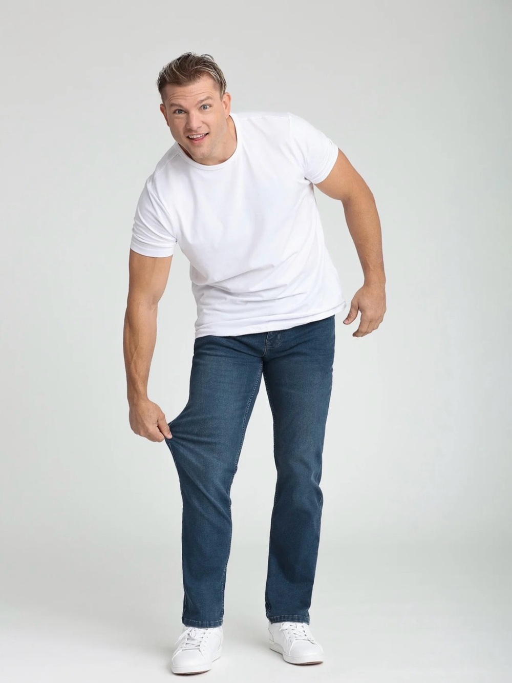 The Perfect Fit Stretch Jeans in Dark Blue 40x34